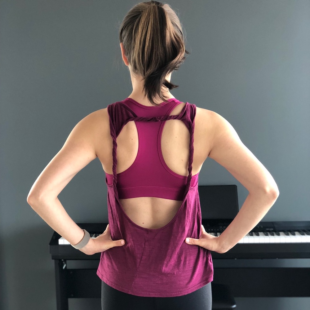 ALO Yoga Tank, flowy with open back